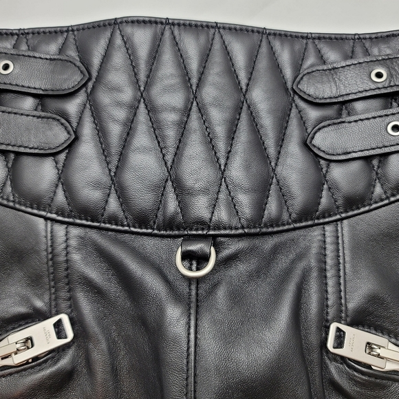 Coach 1941 Runway Resort 2017 Lamb Leather Mini Skirt - Picture 3 of 12